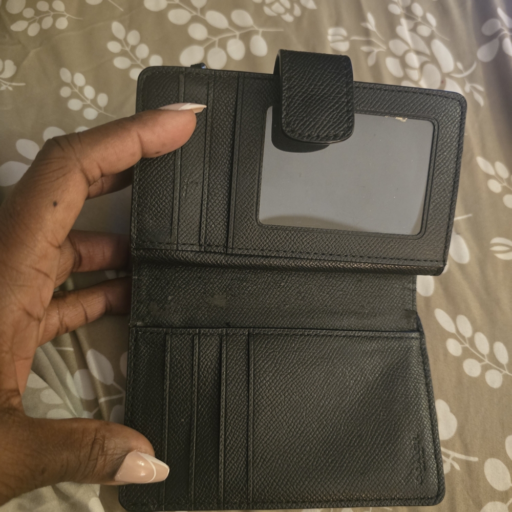 Coach Black Textured Leather Wallet - Picture 4 of 12